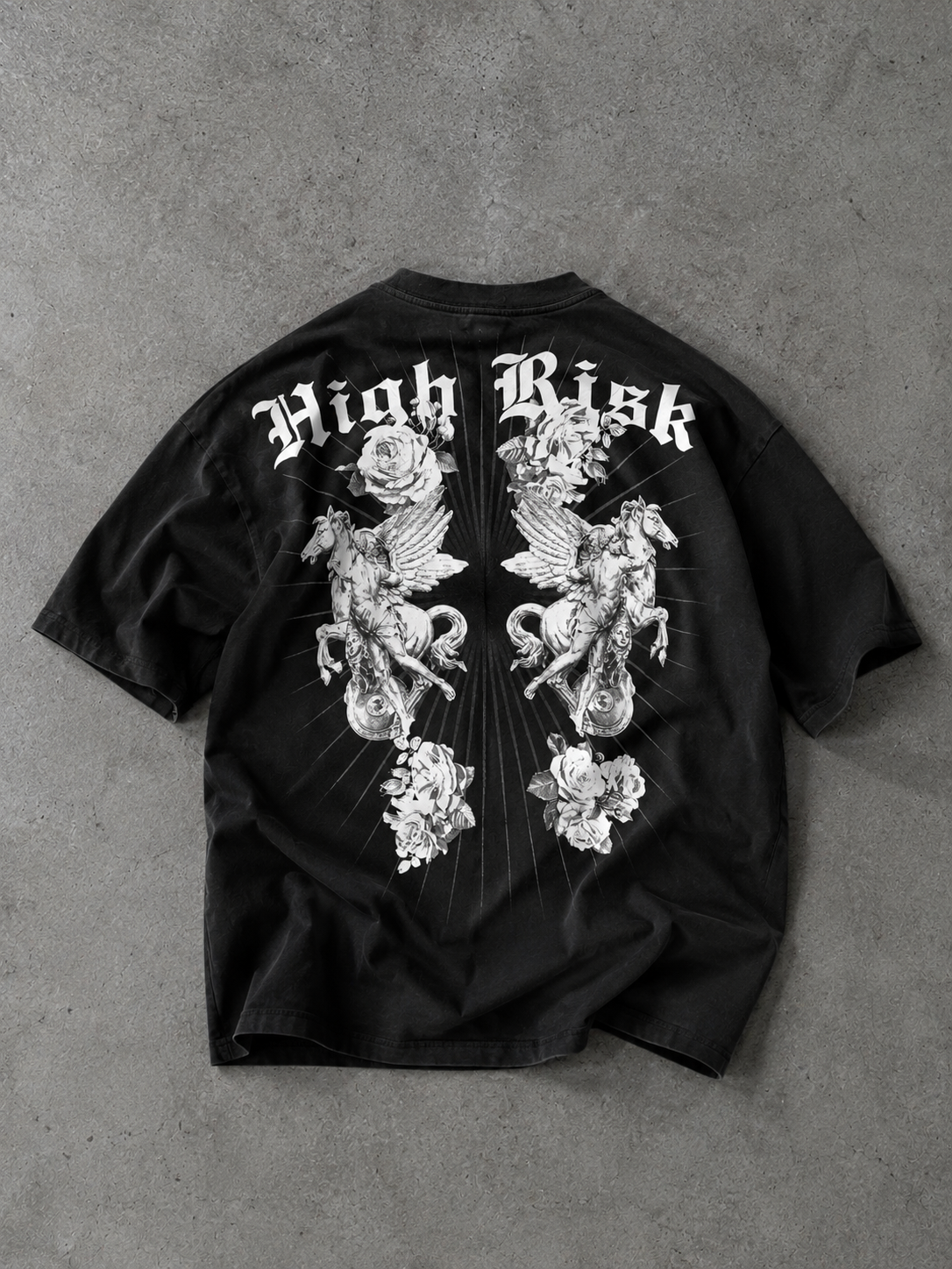 HIGH oversized shirt (שחור)
