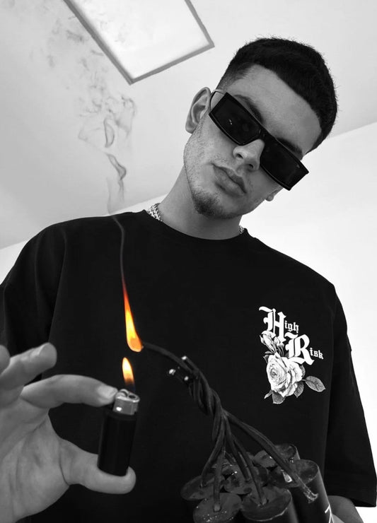 HIGH oversized shirt (שחור)