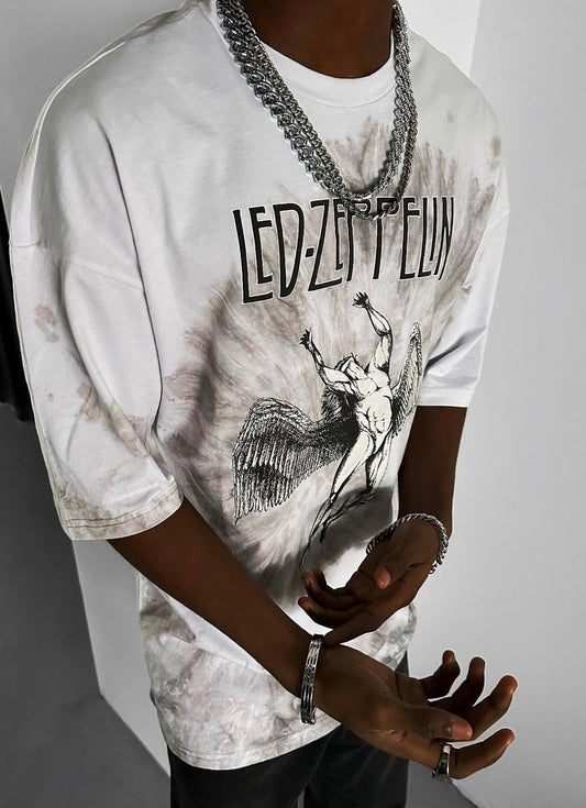 ANGELSS oversized shirt (לבן)