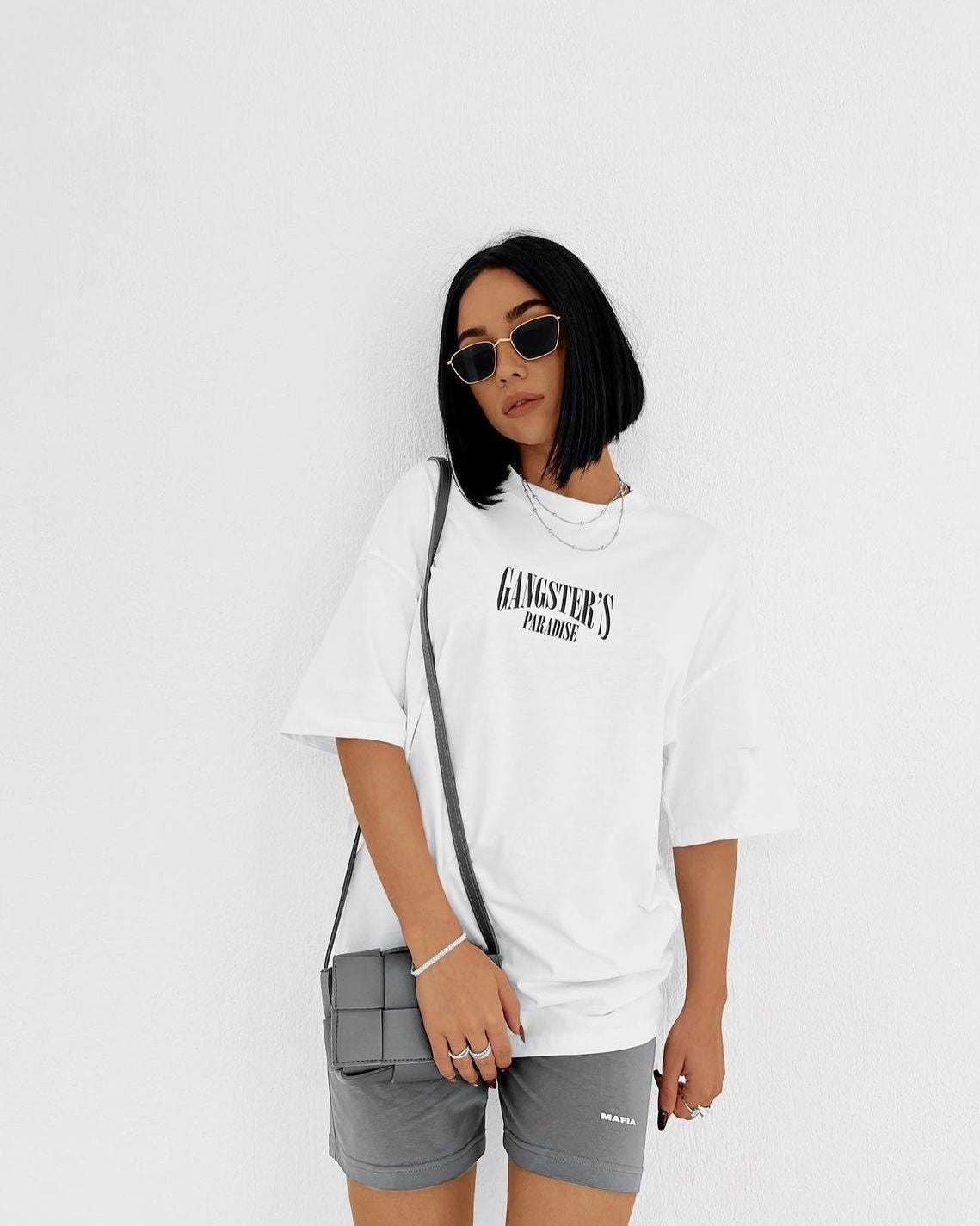GANGSTER'S oversized shirt (שחור)