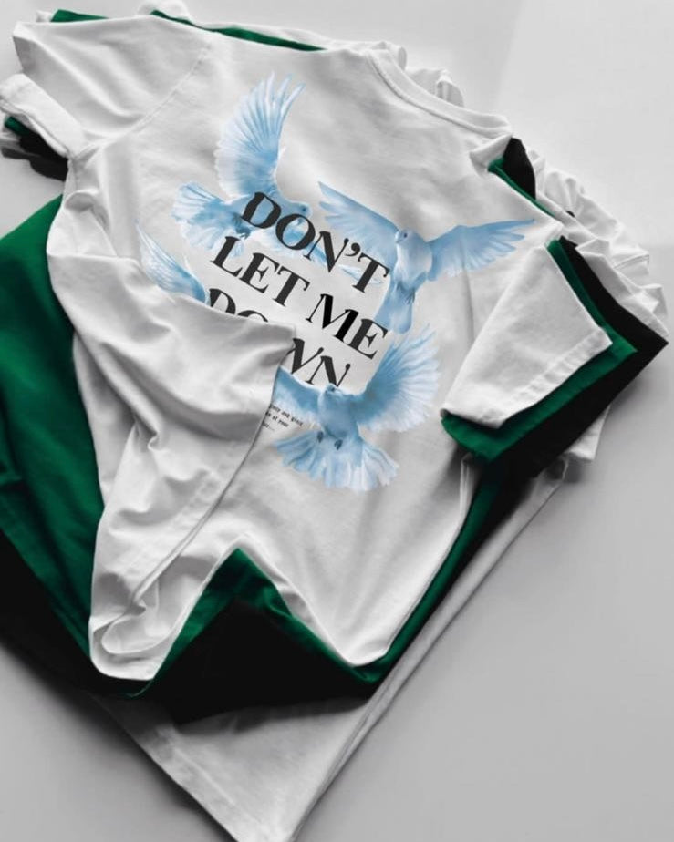 PIGEONS oversized shirt (לבן)