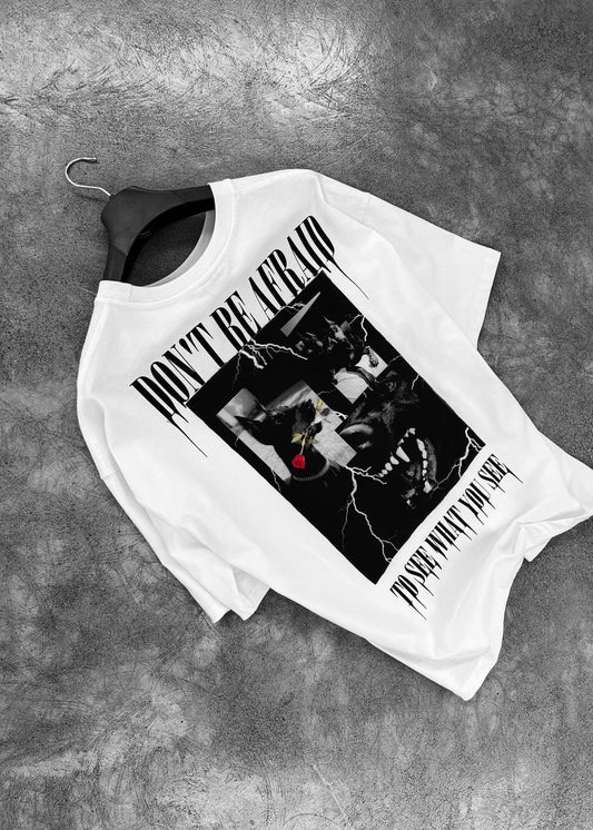 UNDERDOG oversized shirt (לבן)