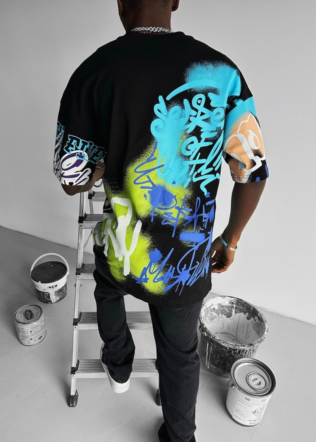 GOss oversized shirt (שחור)